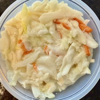 Bonchon Centreville - The side of coleslaw that came with the chicken. There were two, but I only took a picture of the one. - Korean Near Me - Centreville, Virginia