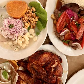Pio Pio 8 - Limeno Ceviche ($25) Lomo Saltado ($34) Whole Juanita's Chicken ($27) - Latin American Near Me - New York, New York