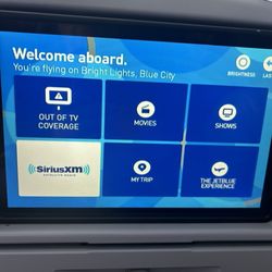 JetBlue - My view for the flight....out of service