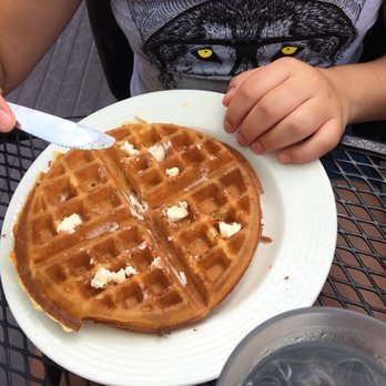 Jackie's Cafe - Belgian waffle with MI maple syrup - Diners Near Me - New Buffalo, Michigan