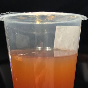 Fynix Rizen - "No ice" showing how cheap they are/ how much they profit max off of brewed tea leaves and flavor.  Drink: RPM - Bubble Tea Near Me - Westminster, California