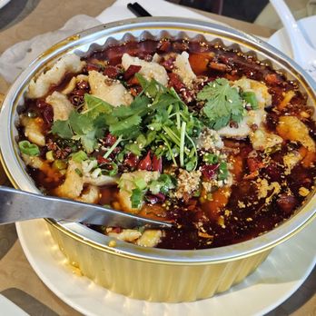 Bamboo House Austin - Boiled fish fillets in chili sauce - Chinese Near Me - Austin, Texas Bamboo House Austin - Boiled fish fillets in chili sauce - Chinese Near Me - Austin, Texas