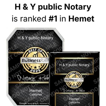 H&Y Notary Services - Notaries Near Me - Hemet, California H&Y Notary Services - Notaries Near Me - Hemet, California