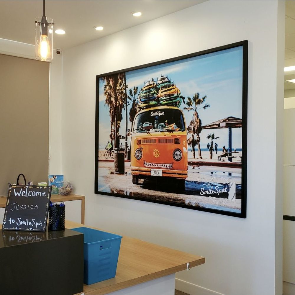 SmileSpot - Entry with custom sign. - General Dentistry Near Me - Brea, California