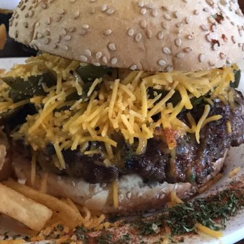 Adventures Pub & Spirits - Burger close up - Pubs Near Me - Biloxi, Mississippi