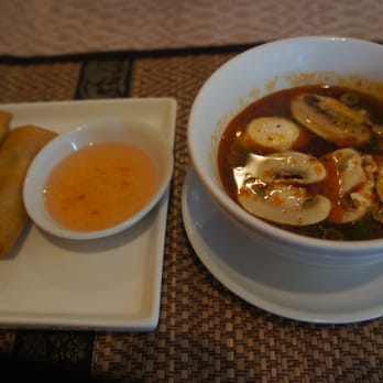 Numchokwilai - Veggie spring rolls and lemongrass soup - Thai Near Me - Edmonton, Alberta Numchokwilai - Veggie spring rolls and lemongrass soup - Thai Near Me - Edmonton, Alberta