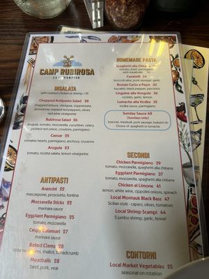 Menu photo 2 Camp Rubirosa East Hampton, NY Menu photo 2 Camp Rubirosa East Hampton, NY