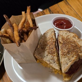 Bavette La Boucherie - Corned Beef Tongue Sandwich with duck fat fresh cut fries - Butcher Near Me - Milwaukee, Wisconsin