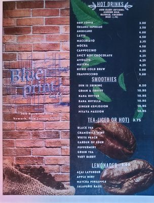 Menu photo 1 Blueprint Cafe Lounge Newark, NJ
