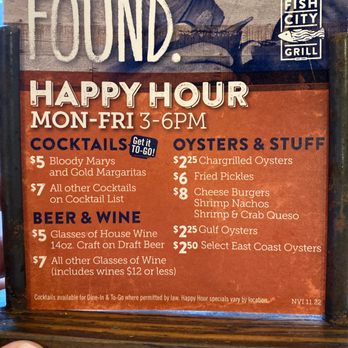 Fish City Grill - Happy hour - Seafood Near Me - Georgetown, Texas