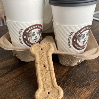Bjorn's Brew  - Chai Tea Latte (Oregon), drip coffee, hot chocolate & and free dog treat - Coffee & Tea Near Me - Salt Lake City, Utah