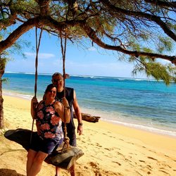 Eco Ebikes Kauai - Many stops on the beach had swings to enjoy