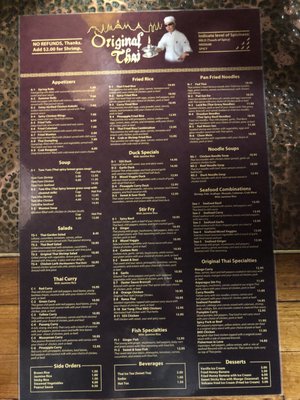 Menu photo 2 Original Thai Rexburg, ID