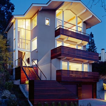 Mueller Nicholls - a modern home in the evening - General Contractors Near Me - Oakland, California Mueller Nicholls - a modern home in the evening - General Contractors Near Me - Oakland, California