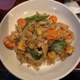 Drunken noodles with fried tofu Drunken noodles with fried tofu