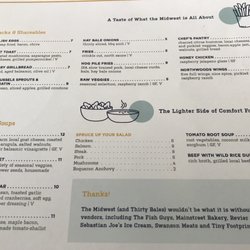 Thirty Bales - Menu