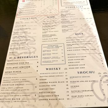 Momosan Waikiki - Menu - Ramen Near Me - Honolulu, Hawaii