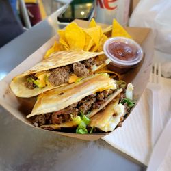 Corner Cabinet - Cheeseburger quesadilla