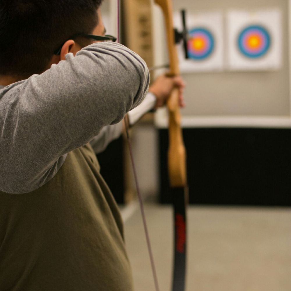 Gotham Archery - Friend who also brought his girlfriend for a date as well. - Archery Near Me - Brooklyn, New York