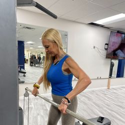 Changes Nutritional Therapy, Fitness and Wellness Center - Jessica Braadt staying focused and building serious strength at Changes! Contact us today to crush your own fitness goals.