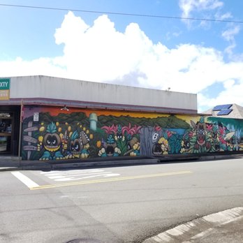 Pineapple Xpress Shave Ice - Mural on the outside of the building - Shaved Ice Near Me - Wahiawa, Hawaii Pineapple Xpress Shave Ice - Mural on the outside of the building - Shaved Ice Near Me - Wahiawa, Hawaii