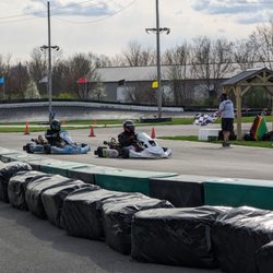 Whiteland Raceway Park - Finishing a race.