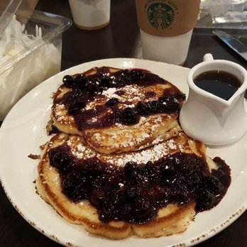 The Bistro - Lemon blueberry ricotta pancakes. Yummm!! - New American Near Me - Pleasanton, California The Bistro - Lemon blueberry ricotta pancakes. Yummm!! - New American Near Me - Pleasanton, California