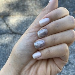 Gel nails marble design
