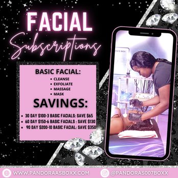 Pandora’s 007 Boxx - Facial Subscriptions - Day Spas Near Me - Moultrie, Georgia Pandora’s 007 Boxx - Facial Subscriptions - Day Spas Near Me - Moultrie, Georgia