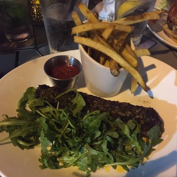 Mangoes - Steak frites with regular fries. - Seafood Near Me - Key West, Florida