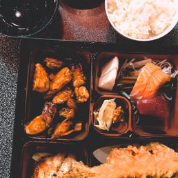a bento box of food a bento box of food