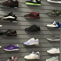 Galaxy Strikes Bowling Center - Pro Shop Shoe display