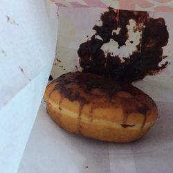 Dunkin' - The best part stuck to the bottom of the bag 