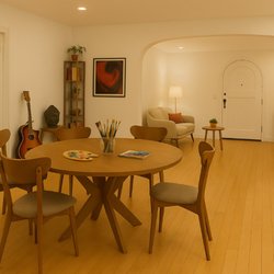 REVIVE Detox and Addiction Treatment - A spacious community room for creative activities, conversation, and connection in the comfortable residential setting at Revive Detox.
