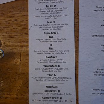 Twin Owls Steakhouse - Cocktail menu - Steakhouses Near Me - Estes Park, Colorado Twin Owls Steakhouse - Cocktail menu - Steakhouses Near Me - Estes Park, Colorado