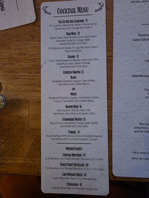 Menu photo 3 Twin Owls Steakhouse Estes Park, CO Menu photo 3 Twin Owls Steakhouse Estes Park, CO