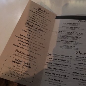 Hundred Proof - Menu. - San Diego, CA