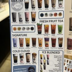 KoKee Tea - Leaflet of the menu.