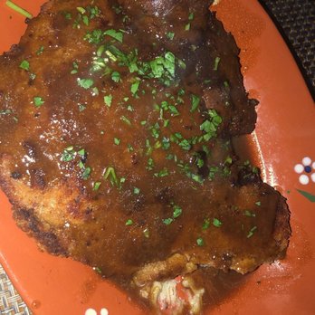Casa d'Paco - Chicken breast stuffed with mashed potatoes with bbq sauce on top - Spanish Near Me - Newark, New Jersey