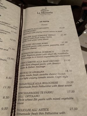 Menu photo 2 La Masseria East Greenwich, RI