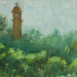 Blue Door Artworks - "Hope Through the Thicket" Oil Painting 5"x7"