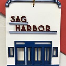 The Wharf Shop - The Sag Harbor Cinema ornament is created by a local artist and teacher. $34.00