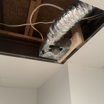Holsey Electric - Installed a new bathroom exhaust fan including the pipe duct to the outside of the house, the legal, up to Code way - Electricians Near Me - Cincinnati, Ohio Holsey Electric - Installed a new bathroom exhaust fan including the pipe duct to the outside of the house, the legal, up to Code way - Electricians Near Me - Cincinnati, Ohio