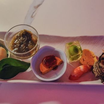 Umaya LA - Sakizuke: assorted seasonal appetizers. First course of kaseiki meal - Japanese Near Me - Los Angeles, California