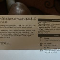Credit Expectation - This is letter I got in mail from Portfolio Recovery Associates LLC