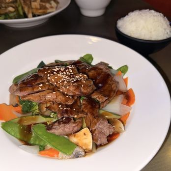 Tokyo Sushi - Steak teriyaki with mixed vegetables and steamed rice - Sushi Bars Near Me - Baltimore, Maryland