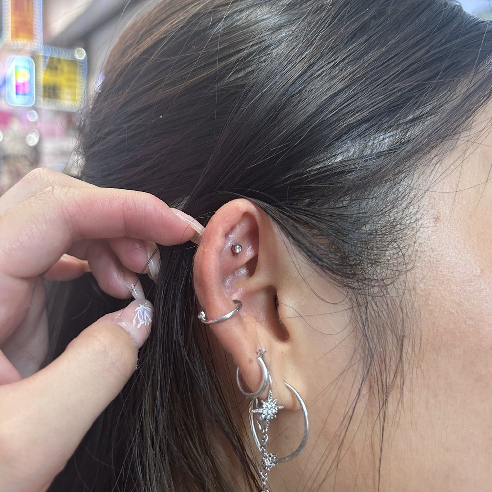 Silver Image - Flat piercing - Piercing Near Me - Flushing, New York