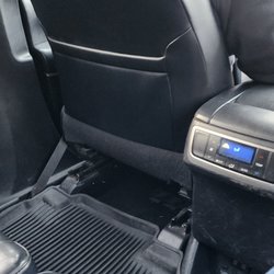 Everywhere Car Service - Inside the back seat of the car.