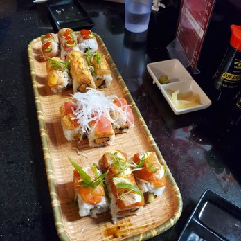 Super Sushi - Top to bottom Hot Cha Cha Roll Sunset Roll Hawaiian Roll Sexy Baby Roll - Sushi Bars Near Me - Las Vegas, Nevada Super Sushi - Top to bottom Hot Cha Cha Roll Sunset Roll Hawaiian Roll Sexy Baby Roll - Sushi Bars Near Me - Las Vegas, Nevada
