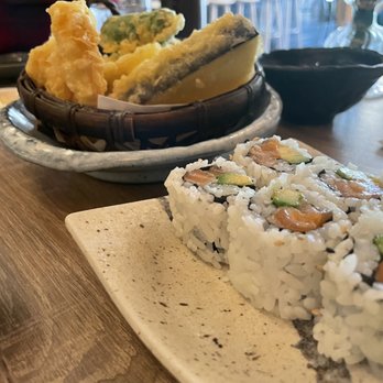 Sushi Hachi - Veggie Tempura and Salmon Avocado roll - Sushi Bars Near Me - Washington, DC, District of Columbia Sushi Hachi - Veggie Tempura and Salmon Avocado roll - Sushi Bars Near Me - Washington, DC, District of Columbia